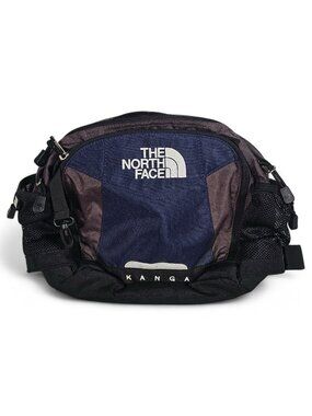 The North Face Kanga Waist Bag Fanny Hip Pack Travel Hiking Navy Blue Black